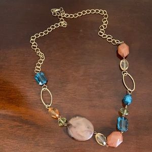 Multi-colored beaded necklace